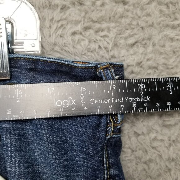 Jasper Conran Jeans Mens 38x32 Blue Straight Fit Stretch Button Fly Denim - Picture 4 of 13